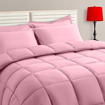 28% off: TAIMIT Pink King Size Comforter Set - 7 Pieces, Bed in a Bag Bedding Sets …