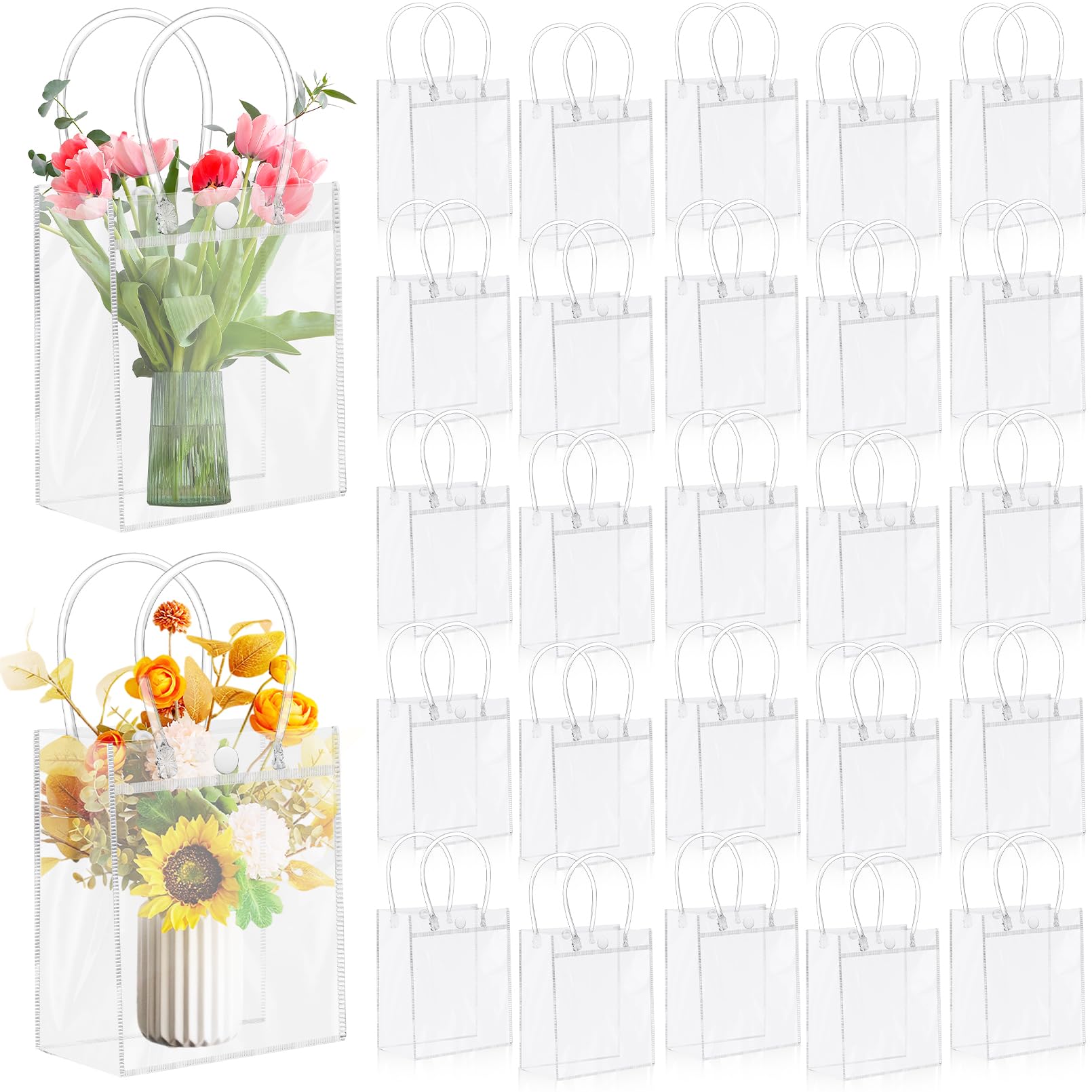 CACASO 50 bolsas de regalo transparentes (5.1 x 5.9 x 2.7 pulgadas)
