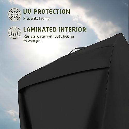 Miniatura 7 de Cubierta prémium para parrilla para todo tipo de clima, 64pulgadas, doble capa de tela oxford 600D, 100% impermeable, para parrilla a gas, con