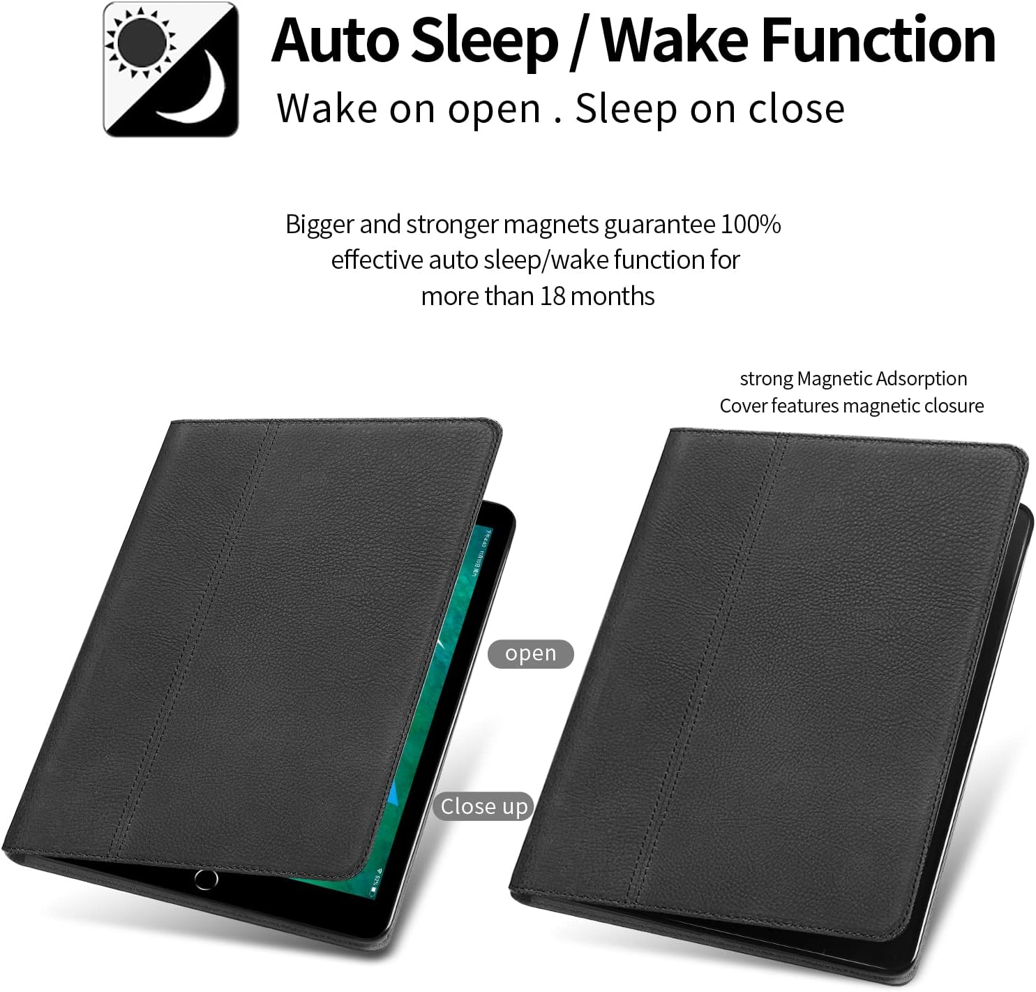 Gexmil Leather Case for iPad Pro 11 Inch 4th/3rd/2nd/1st Gen,Matte Black image 4