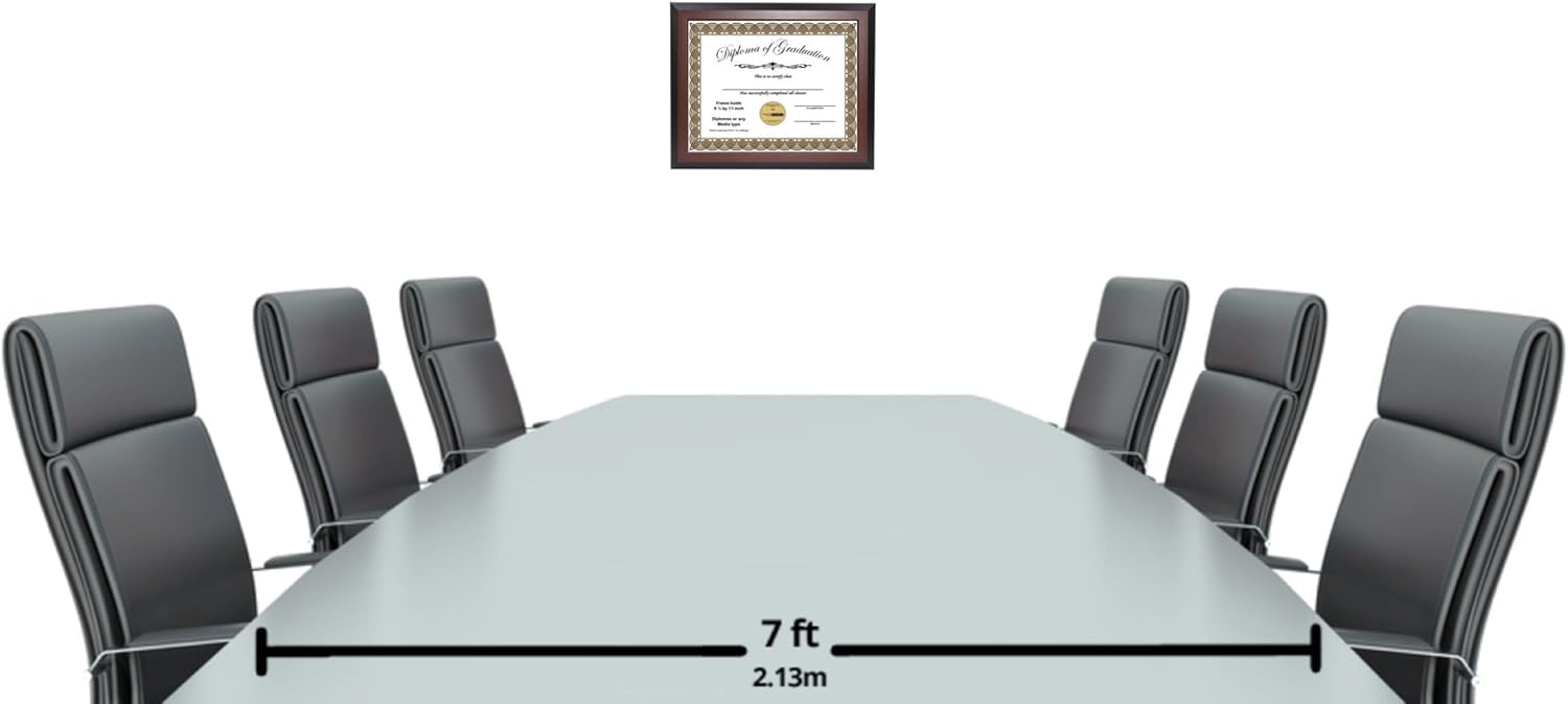 Creative Picture Frames Ztqp-8.5X11Mh Mahogany Document Frame Displays 8.5 By 11-Inch Certificate, Graduation, University, Diploma Frames With Stand & Wall Hanger (Pack Of 4)