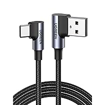 UGREEN Cavo USB C a A 90 Gradi, Cable Type C Ricarica Rapida 3A Compatibile con iPhone 17 Pro Max Air Pro Max Air, 16, 15 Plus Pro Max, Galaxy S25, S24, S23, Pixel 10, 9, PS5, Drone, ecc. 0,5m
