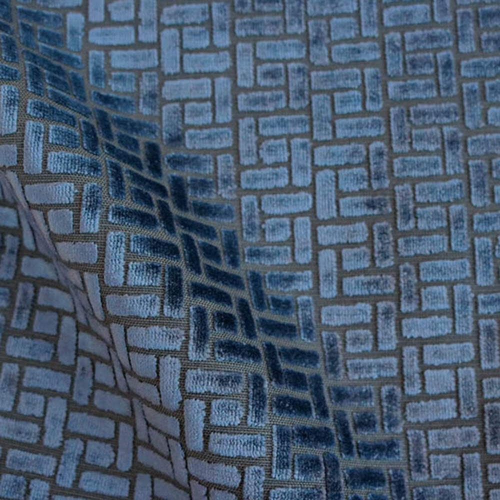 TOP FABRIC, Westfield, Geometric Pattern Burnout Velvet Upholstery Fabric by The Yard Golden