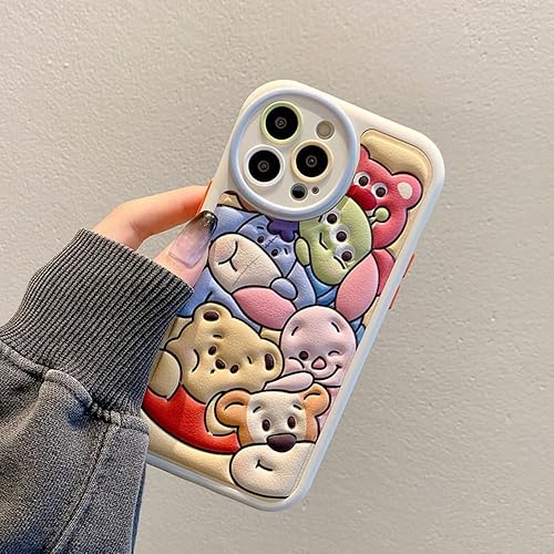 Miniatura 7 de Funda compatible con iPhone 13 Pro Max, de piel TPU, diseño de dibujos animados, de goma suave, a prueba de golpes, para iPhone 13 Pro Max, funda