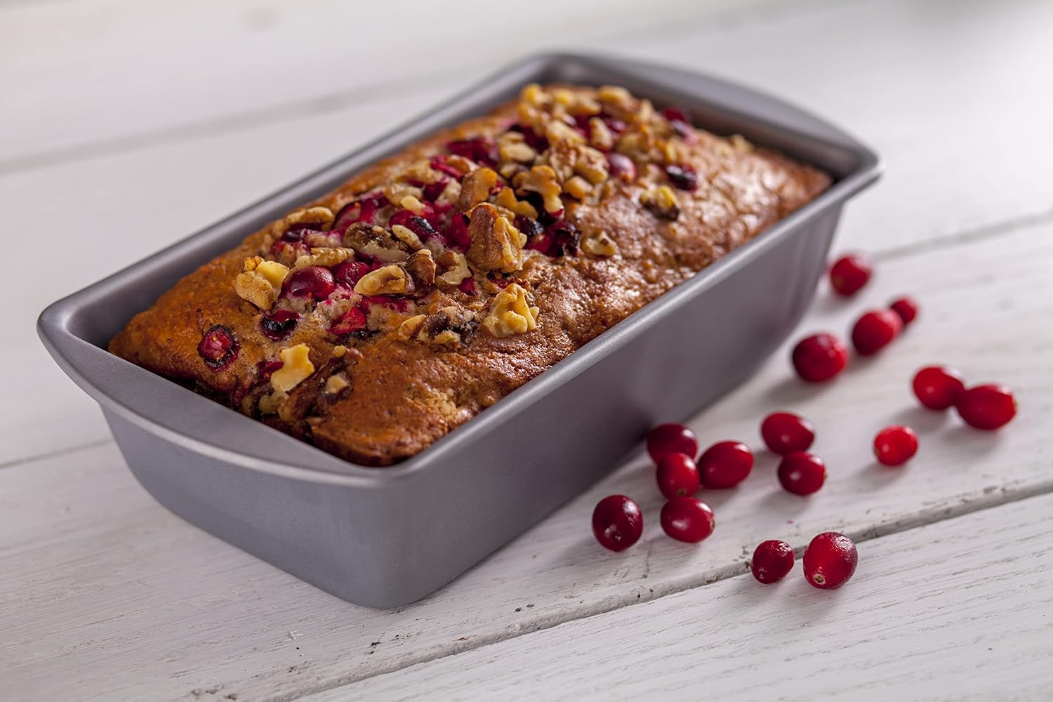 G & S Metal Products Company OvenStuff Nonstick Large Loaf Baking Pan, Set of 2, Gray