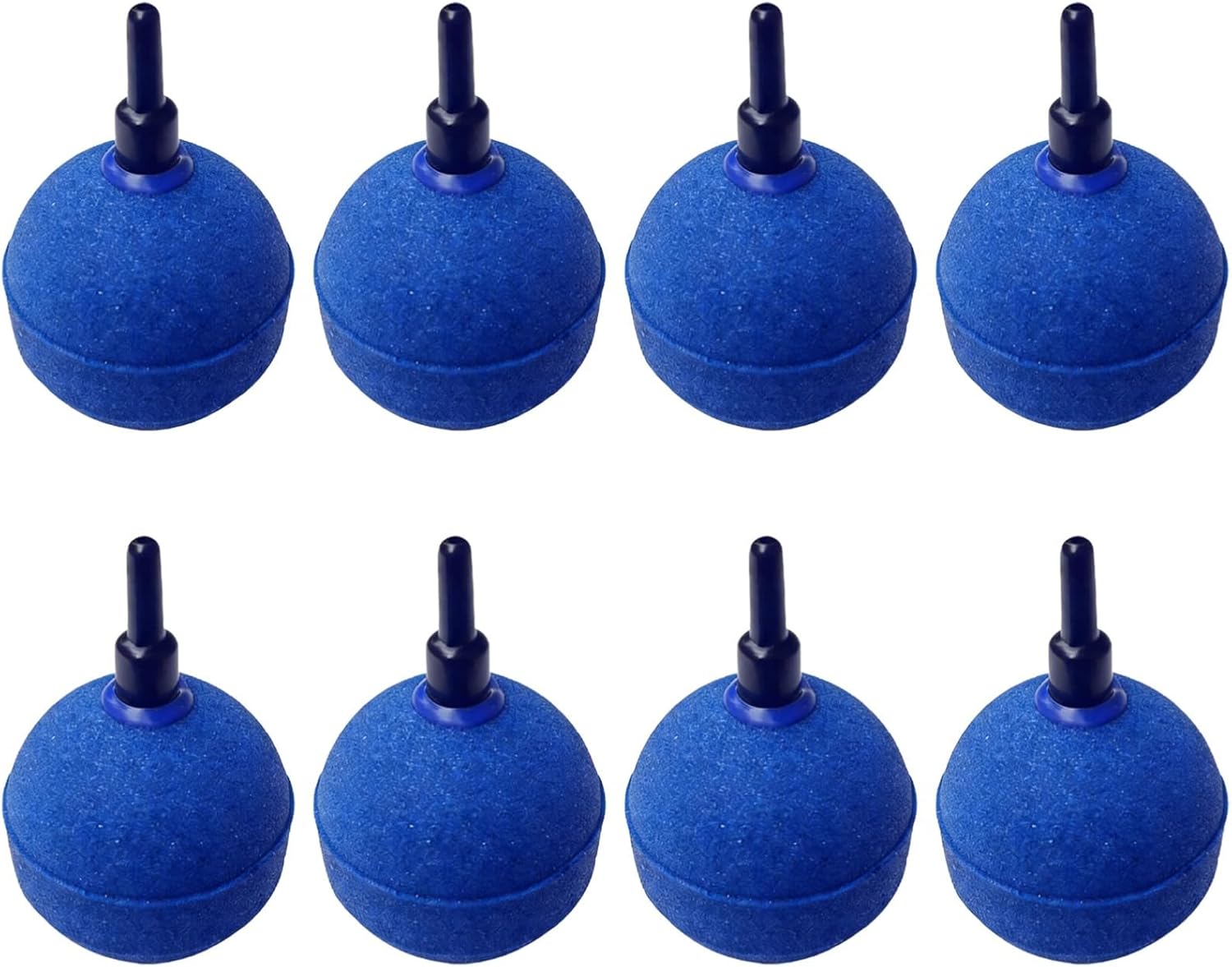 8 Pcs Aquarium Air Stone, 2 in / 5 Cm Spherical Blue Bubbler, Mineral Oxygen Diffuser for Fish Tank, Fine Bubbles, Quiet Operation, Stable, Increase Oxygen