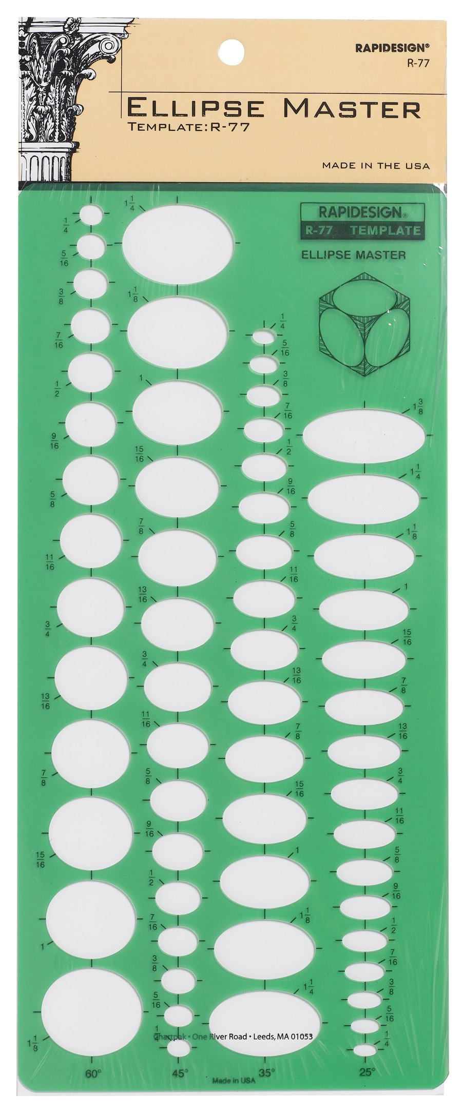 Ellipse Master Schablone 1 Stück (R77)