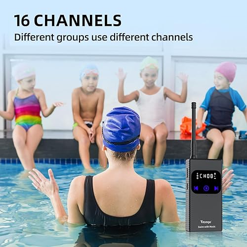 Miniatura 7 de Tayogo StreamPort T6 - Auriculares de natación con conducción ósea abierta, IPX8 impermeable, Bluetooth 5.4, transmisor FM MP3 transmisión de música