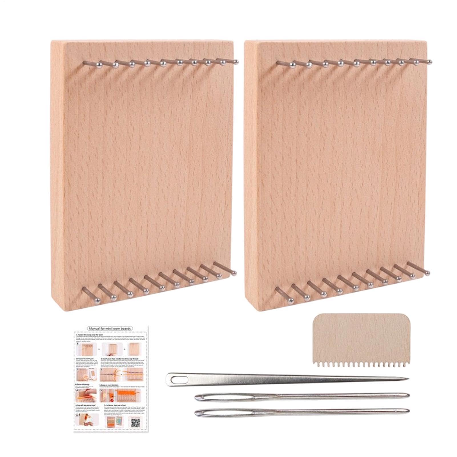 Kit per Tessitura 2 Telai con Pettine e Aghi da Cucito