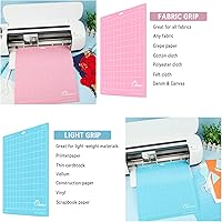 Vista 5 de IModeur Paquete de 10 alfombrillas de corte de 12 x 12 pulgadas para accesorios de máquinas de corte, alfombrillas para Explore Air 2/Maker 2/3