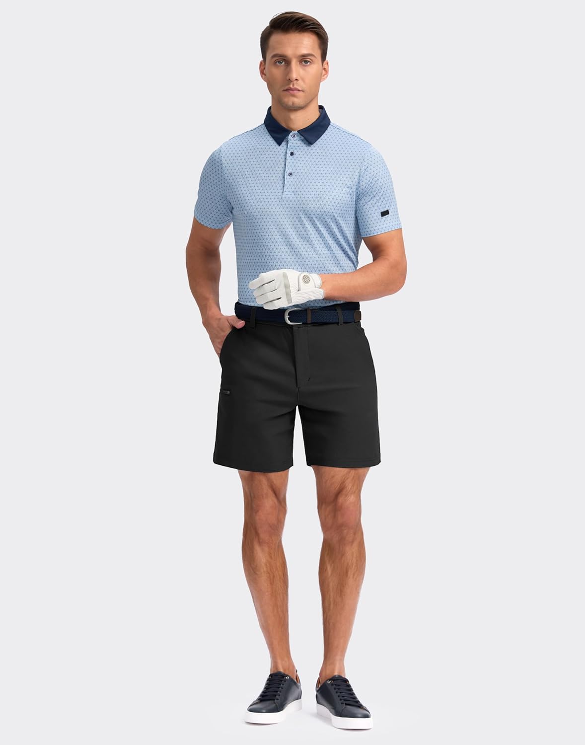 Pudolla Men's Casual Shorts 7/9 Inch Golf Shorts Stretch Dress Work Shorts for Men with 4 Pockets Quick Dry Lightweight - Image 7