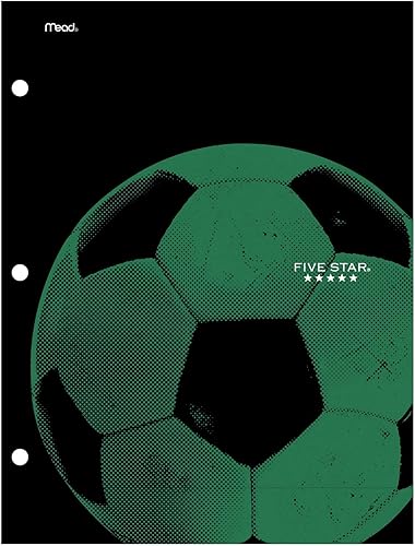 Miniatura 8 de Five Star Carpeta, 4 bolsillos, carpeta de papel resistente al agua, diseños deportivos surtidos, diseño seleccionado para ti, 1 unidad (33176)