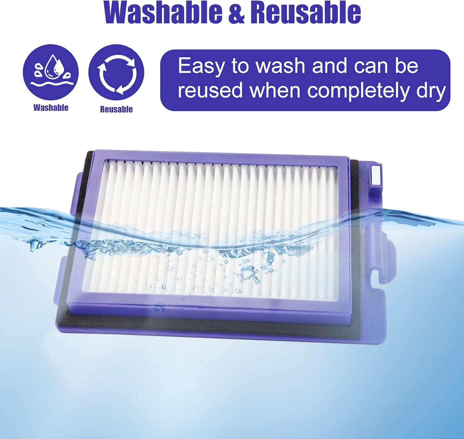 Filter Replacement For Eufy Robovac X8 Robot Vacuum, Accessories For Eufy X8 hybrid Vacuum Filter(6Pack)