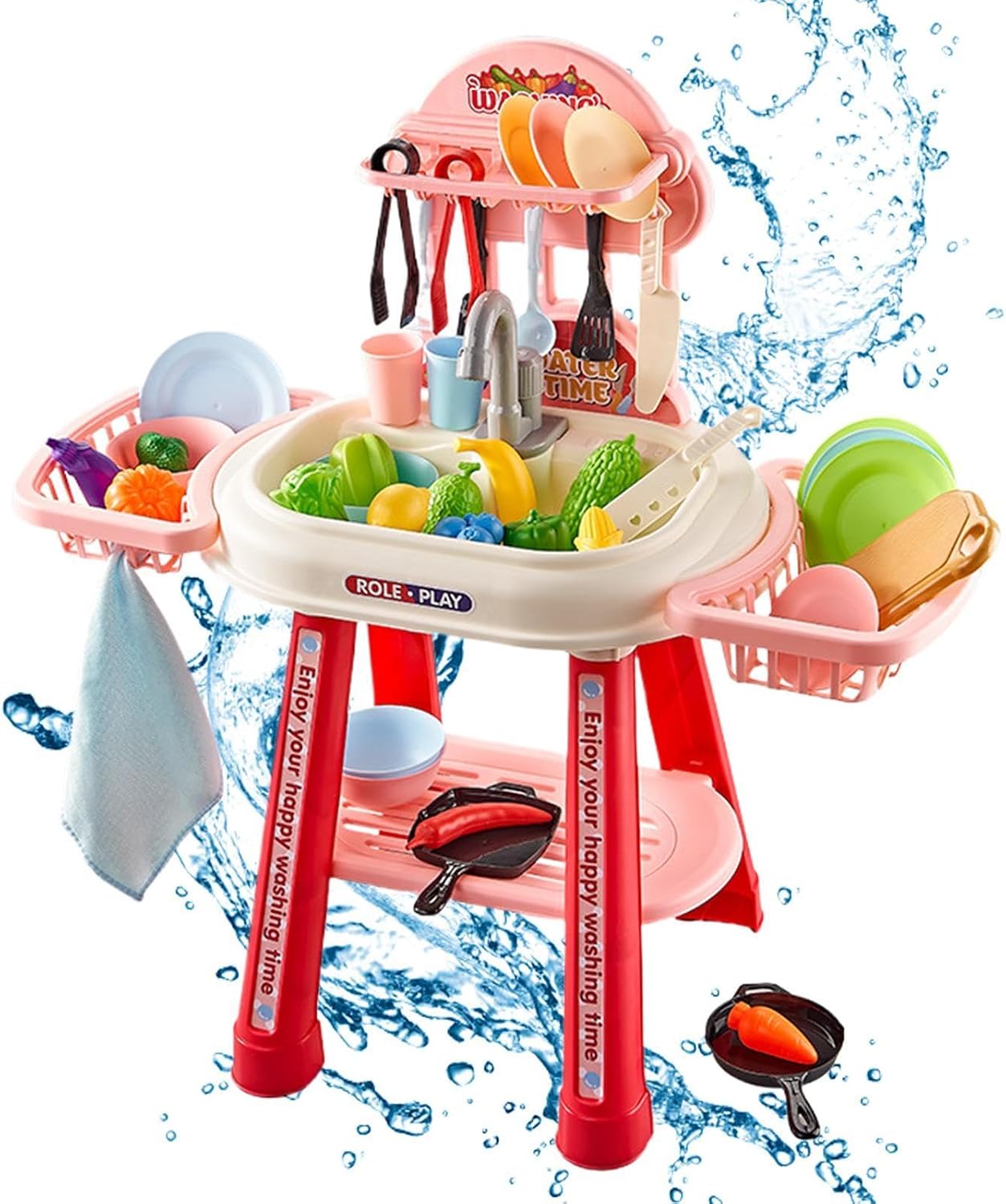 Play Sink with Running Water Fun Educational Pretend Play Set