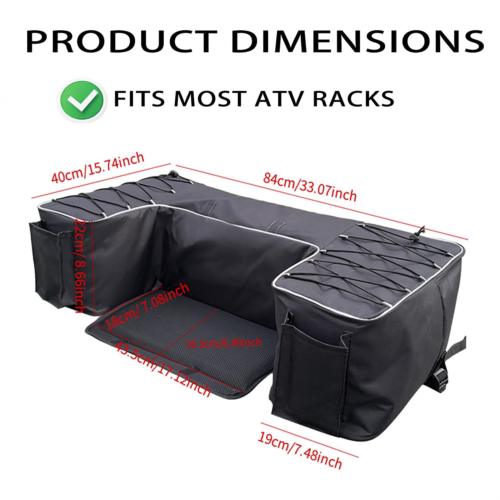 Amazon.com: FDHTHJFYJ ATV Rear Rack Bag for Suzuki LTZ 400 Pro