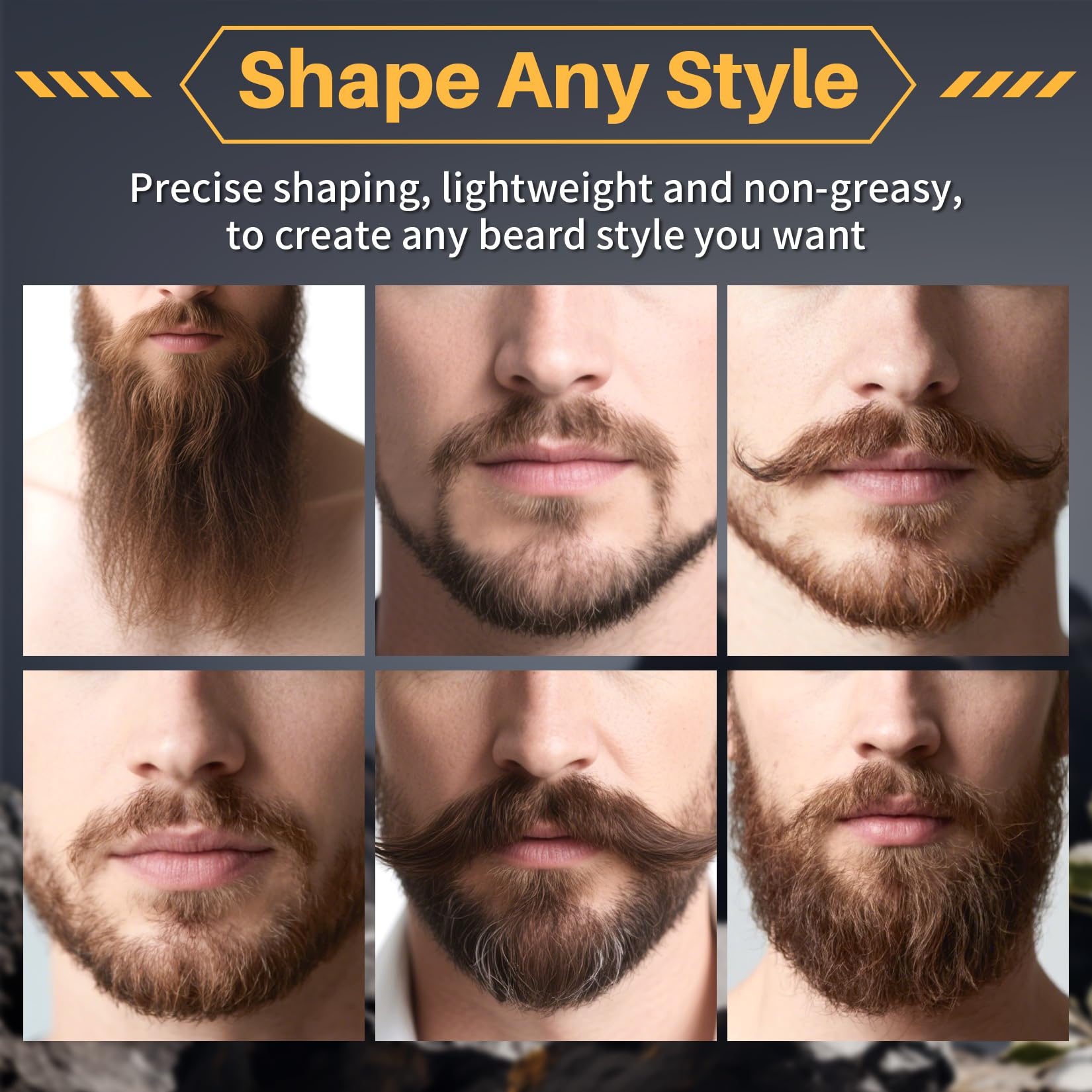 1oz Mustache Wax For Men - Unscented Strong Hold Moustache Beard Wax Styling Paste Thickener Grooming Balm Cera Para Barba De Hombre Moisturizer Men'S Beard &Mustache Care Product With Shea Oil