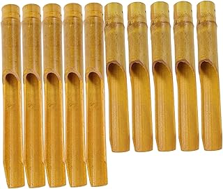HEMOTON 10Pcs Hollow Wind Chime Tubes for DIY Crafting Lengths for Garden Decoration Create Your Own Wind Chime Materials