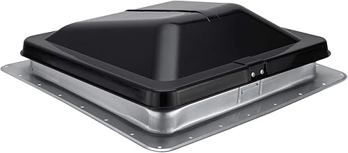 Miniatura 3 de HENG'S INDUSTRIES Respiradero universal para techo con tapa de humo de 14 pulgadas con ventilador de 12 V y 12 voltios 74112 - No incluye anillo de