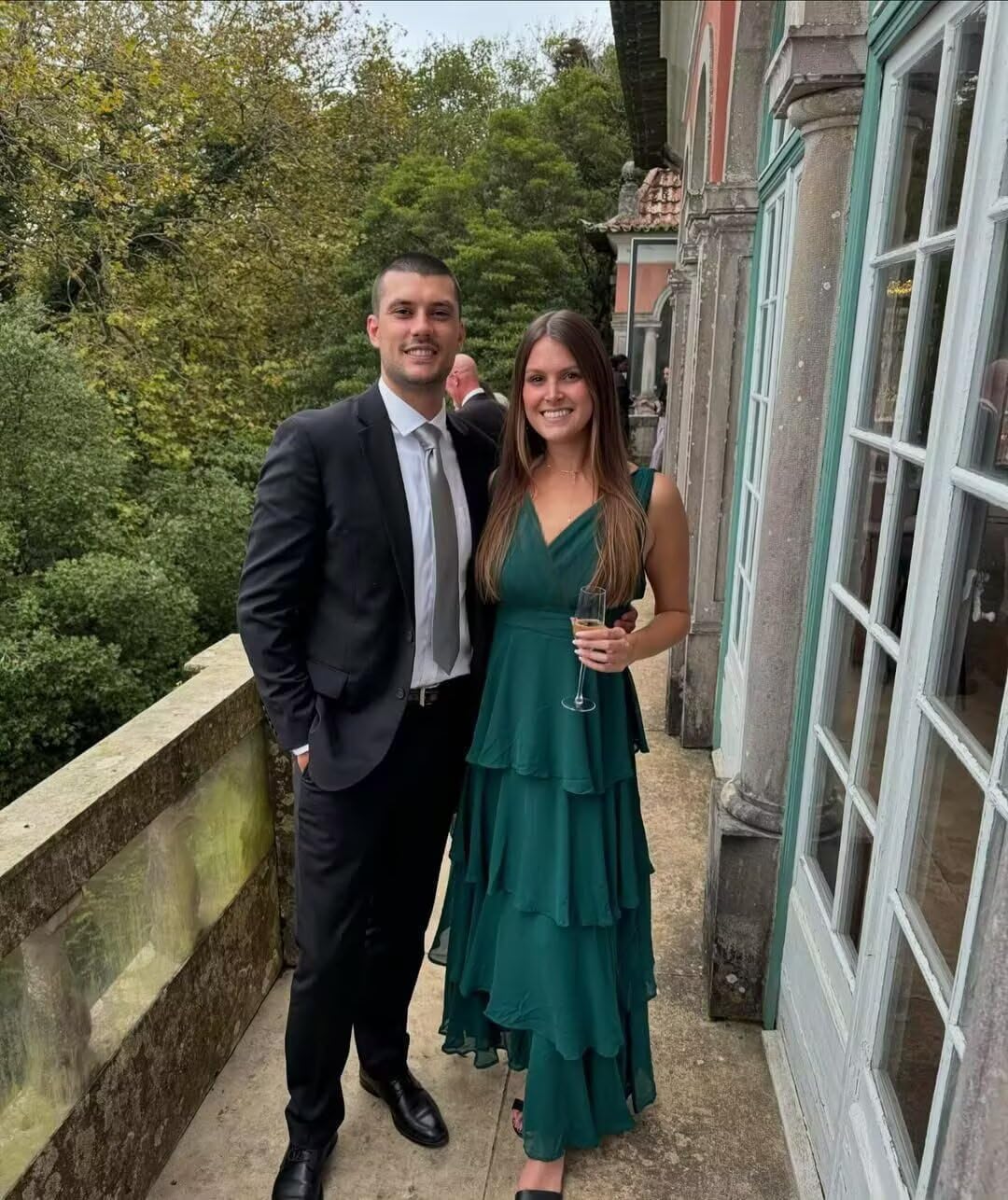 Tiered Ruffles Bridesmaid Dresses for Women 2025 Long Chiffon Ruffle A Line Formal Evening Dresses - Image 5