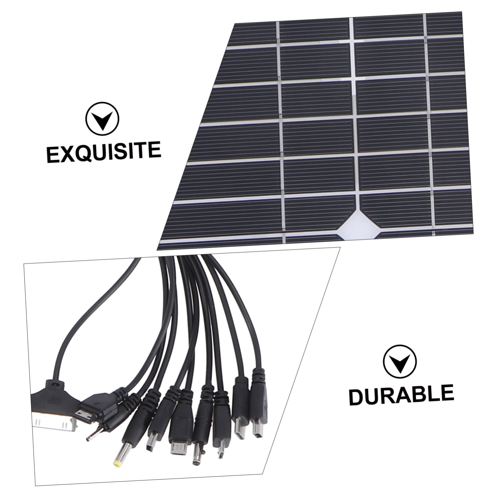 Pannello Solare Monocristallino 200w Set da 1 Nero | Efficienza di Uscita Elevata, Rapporto 98%, per Viaggio e Attività All'aperto
