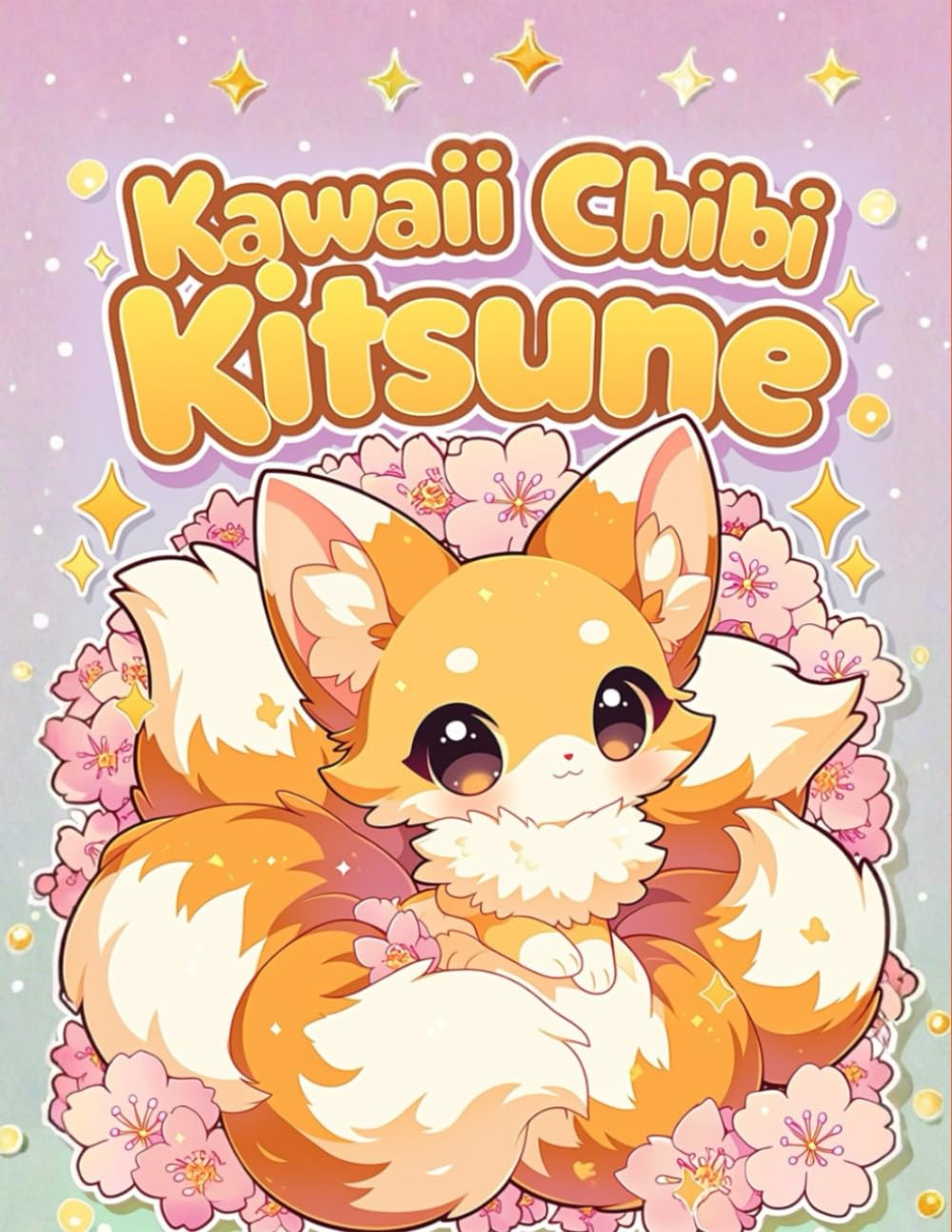 Kawaii Chibi Kitsune: A Cute Spirit Fox Coloring Book: Adorable Japanese Anime Fox Illustrations for Kids, Teens, and Adults – 40 Relaxing Kawaii Art Designs for All Ages