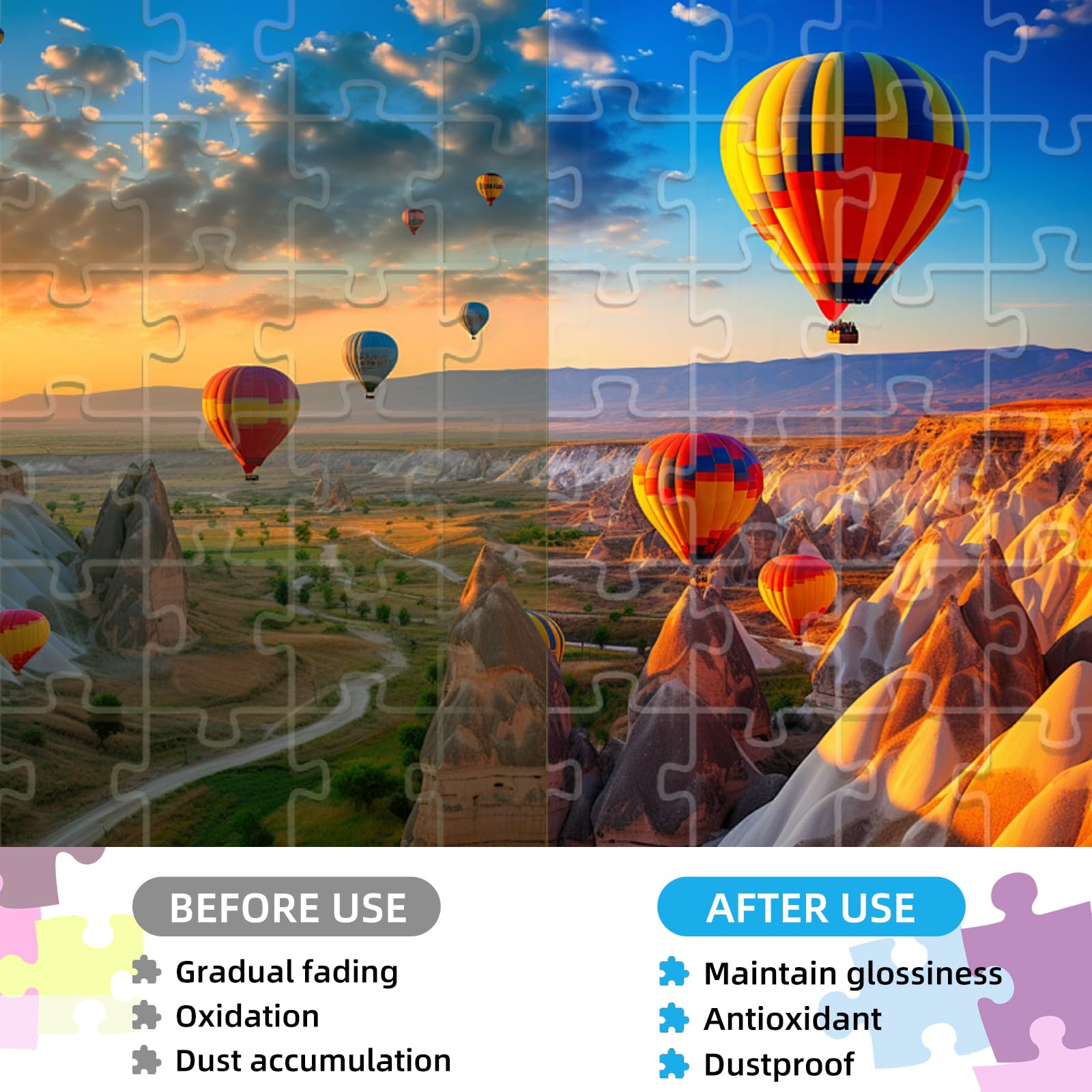 Colla Trasparente Per Puzzle - Confezione Da 3 Bottiglie Da 100ml (300ml Totali). Ideale Per Fissare E Appendere I Puzzle, Fino A 5000-6000 Pezzi. Facile Da Usare, Atossica E Ad Effetto Lucido.