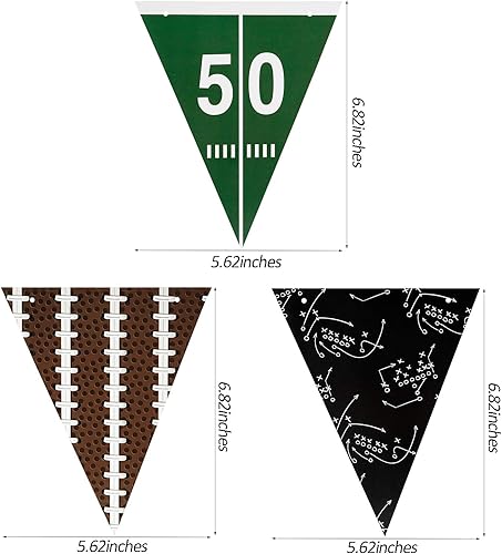 Miniatura 2 de Banderín de fútbol americano, 2 unidades, banderines para decoración de fiestas deportivas