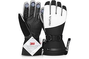 Men's Snowmobile Ski Gloves: Insulated, Waterproof, Touchscreen Compatible