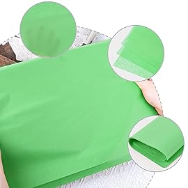 Koogel 330 Sheets Tissue Paper Bulk, 14 x 10 Inch Green Gift Wrapping Tissue Paper for Wedding Birthday DIY Crafts Art Project
