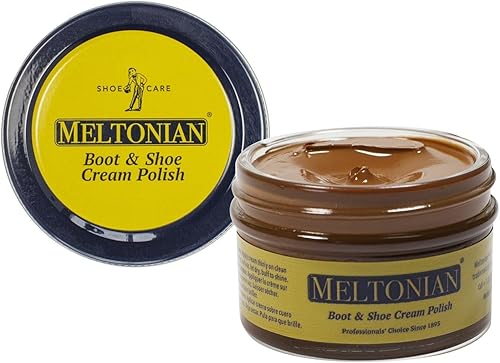 Miniatura 84 de Meltonian - Crema para bolear/acondicionar zapatos, botas, bolsos, muebles de cuero, color plata; frasco de 1.7 oz rojo (Red Mahogany)