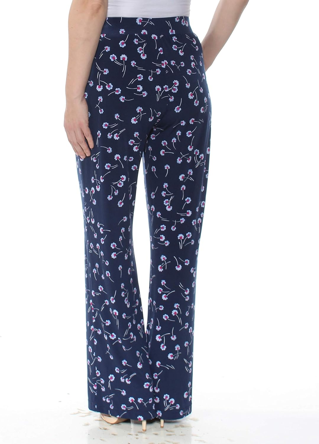 Pantalon Habillé Femme Vince Camuto – Noir, Taille 10 (S), Coupe Fuselée Cheville, Taille Haute