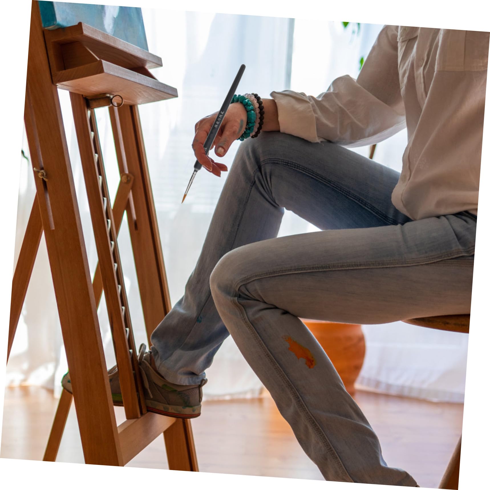 Pincel de Acuarela para Adultos y Estudiantes 6 Piezas, Plástico | Pinceles para Pintura, Pinceles Acuarelas, Pinceles de Agua para Acuarela, de Pinceles, Decoracion Colegio