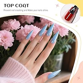 JODSONE 3Pcs 10ml Top and Base Coat Nail Glue Gel Set No Wipe for Long Lasting Manicures Nail Glue Gel for Securely Attaching False Nails and Decorations Requires U V Lamp Curing