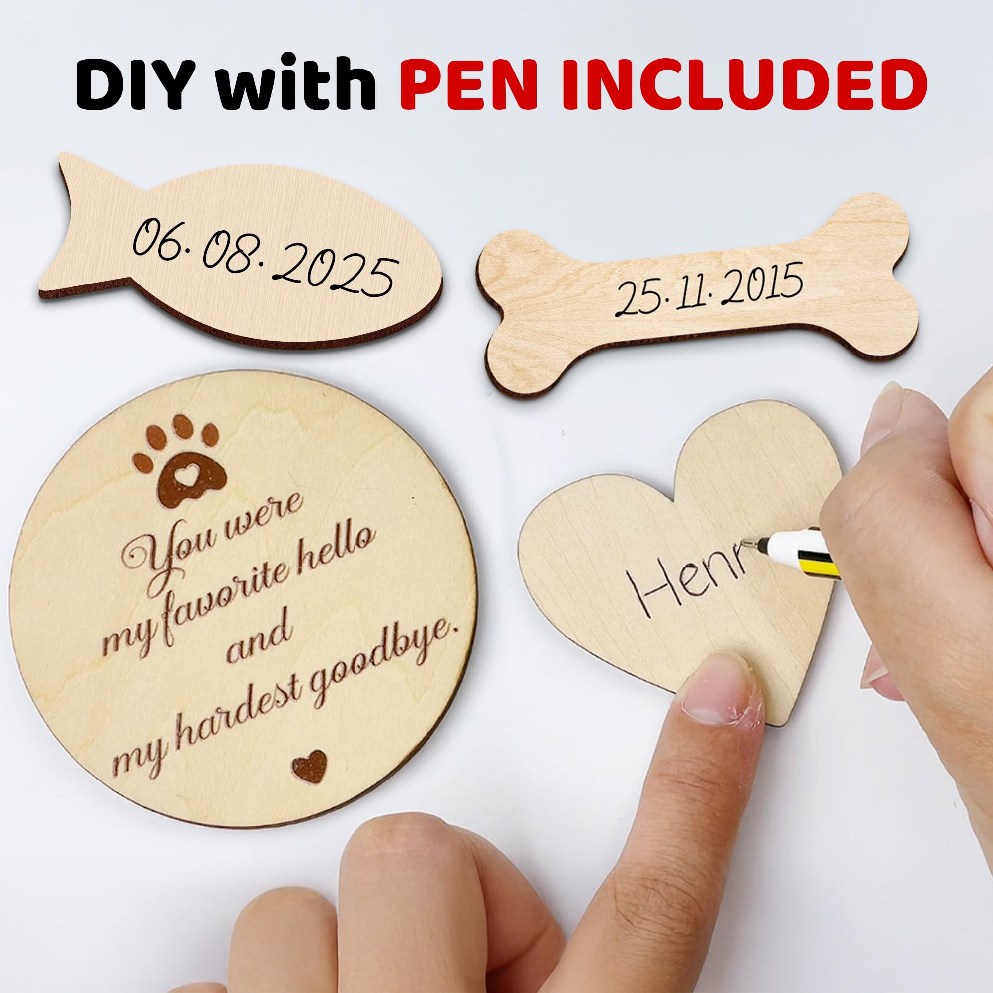 VinaTimes Black Shadow Box Pet Memorial - Dog Memorial Sentiment Frame for Loss of Dog Gifts - obroża dla zwierząt domowych zawieszka z imieniem ramka wspomnienie sympatia GO-SD-DEN-PET4