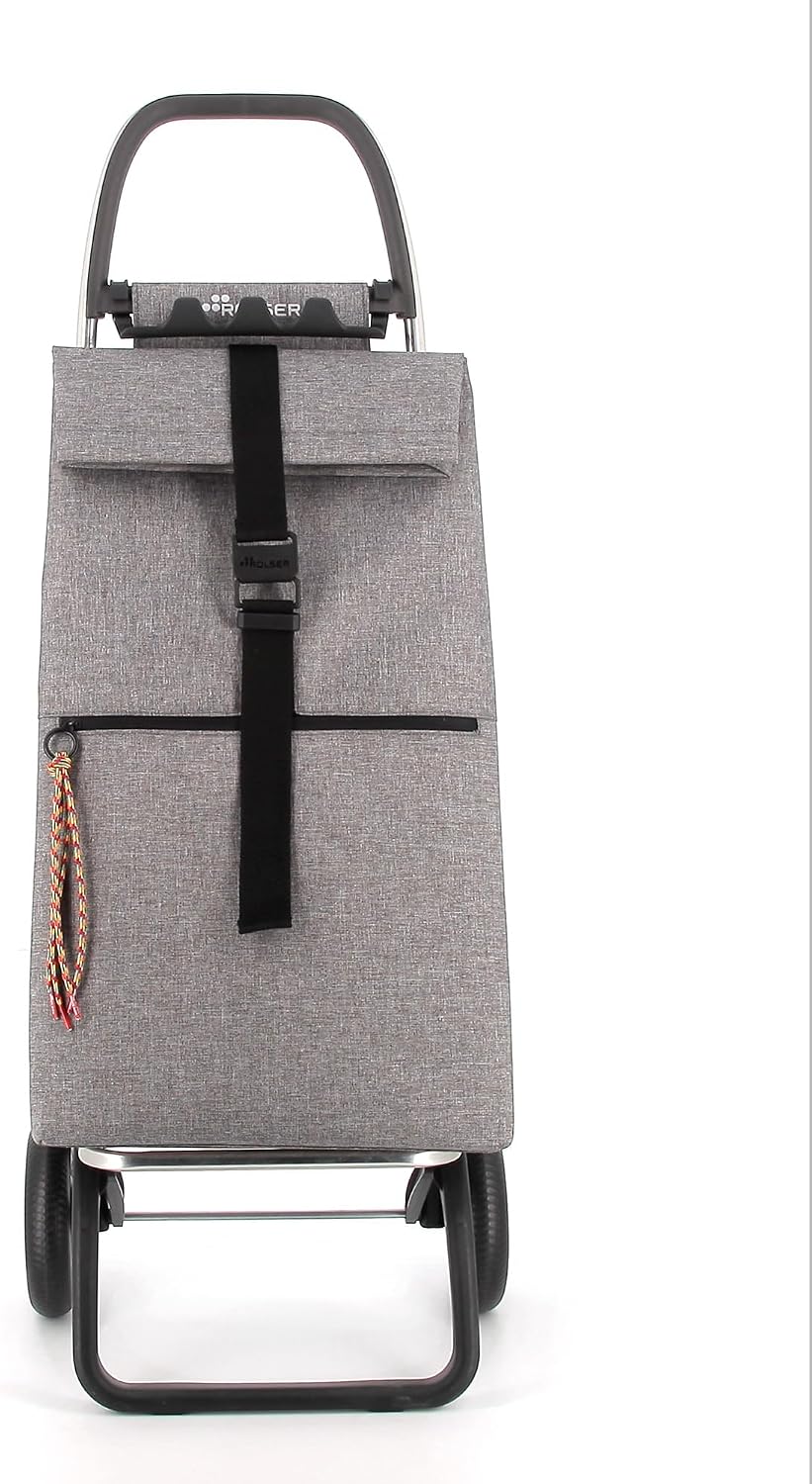 Rolser Big Tweed 2 Wheel Foldable Shopping Trolley - Grey
