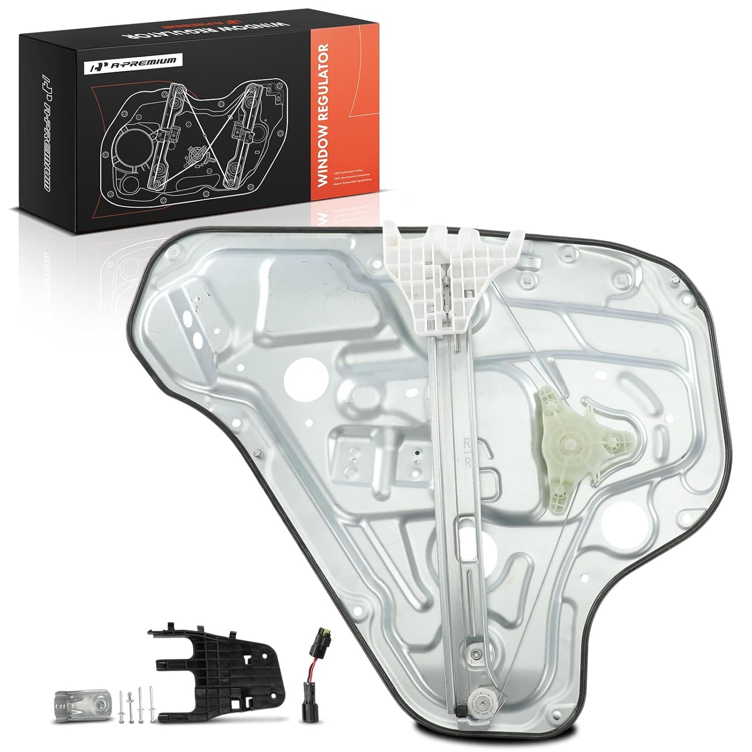 A-Premium Power Window Regulator with Motor Rear Passenger Side Compatible with Hyundai Elantra 2009 2010 2011 2012, Hatchback