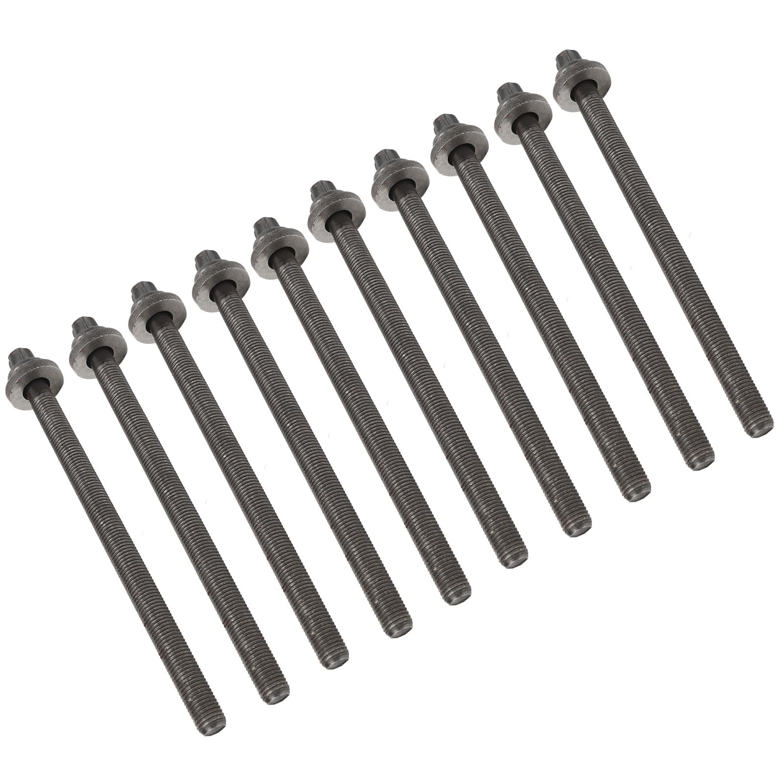 10 pezzi di bulloni per testata del cilindro 90412701, kit di prigionieri per testata del motore ad alta precisione, ricambio in metallo resistente per Meriva Vectra