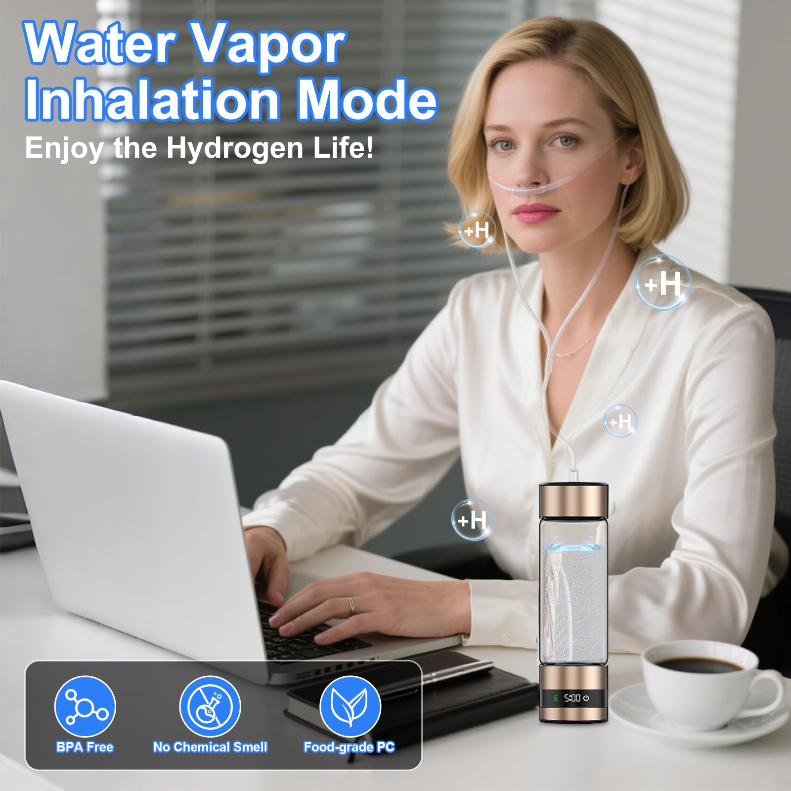 Feelhap Wasserstoff-Wasserflasche, 2025 Neu Tragbar Produktbild-Vorschau 5