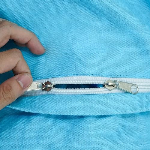 Miniatura 6 de DreamsEden Bolsa de almacenamiento de animales de peluche de tiburón, asiento de organización de juguetes de doble uso para niños, solo bolsa sin