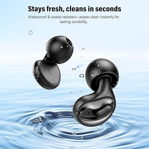 Miniatura 6 de Tapones ajustables para los oídos para dormir, cancelación de ruido de 2 niveles (17 a 35 dB), tapones de silicona reutilizables para dormir,