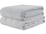 Fuzzy Couverture pondérée Enfants avec 2 Couvertures pour chaud & Sleepers froids.Couverture Lestée Enfant. & Technologie Coolmax (41x60 10LB Gris/gris)