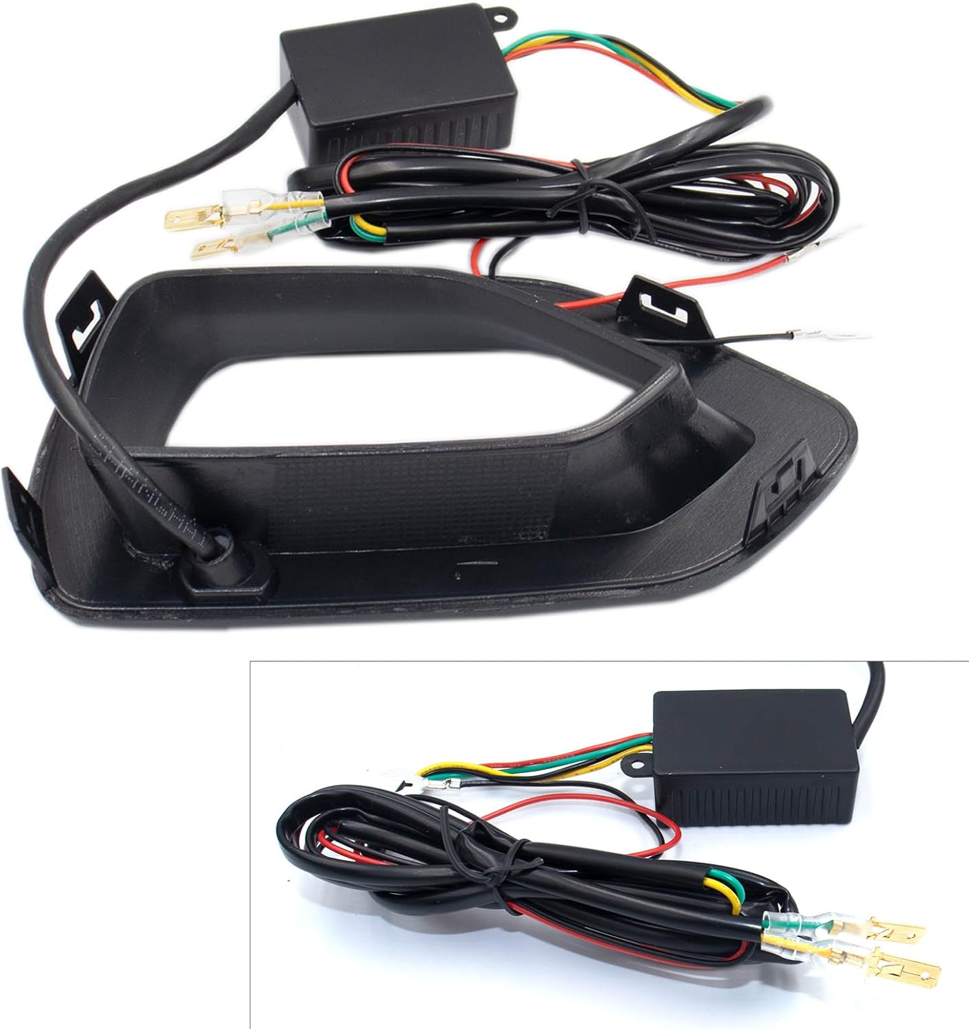 Grille Lights Replacement for SRT Scat Pack Grille Smoke LED Lights Pig Nose Fit for Dodge Charger 2015-2022