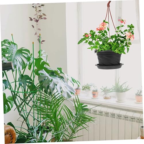 Miniatura 8 de Zerodeko 30 ganchos para macetas de plástico para colgar plantas, gancho para comedero de pájaros, gancho de cadena de 3 puntos, maceta colgante de