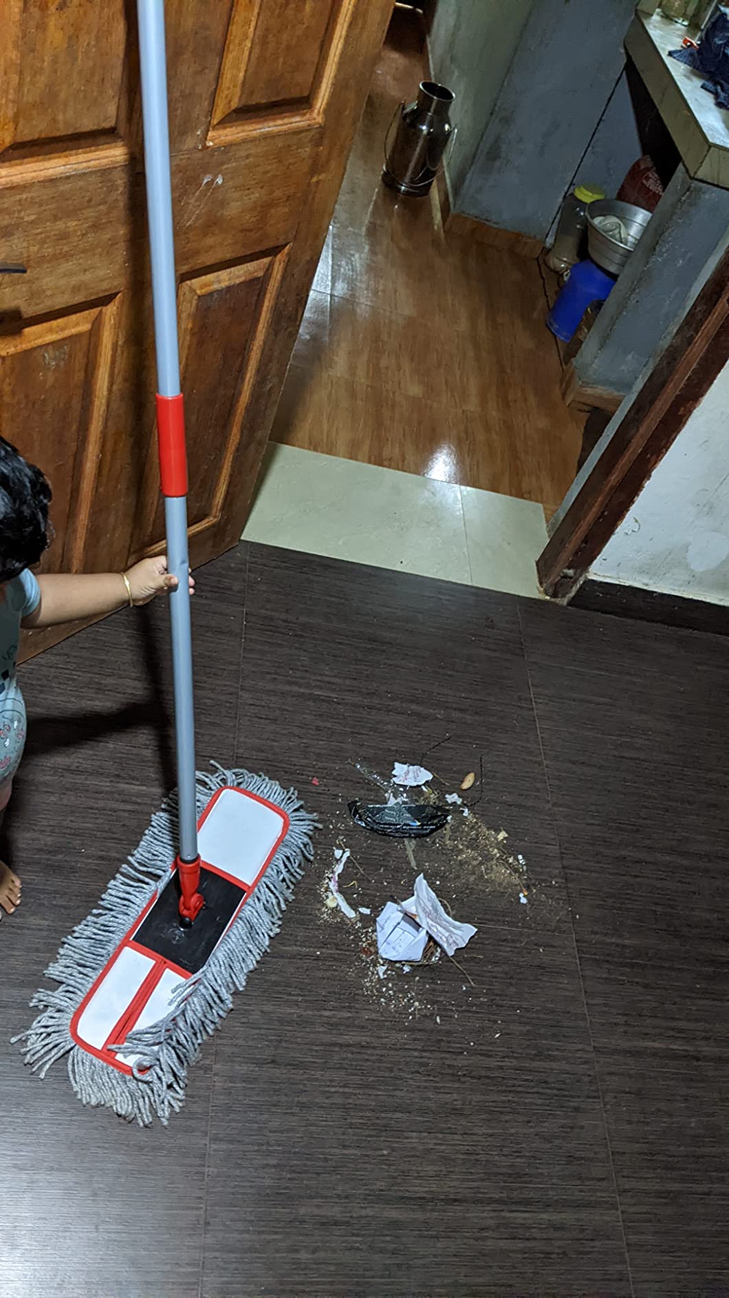 Simba Wet and Dry Cotton Pad Floor Mop 67x14x5 (18Inch) Colour May