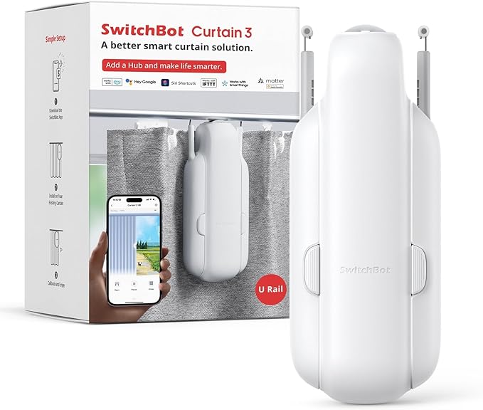 SwitchBot Smart Automatic Curtain Opener Bluetooth Remote Control