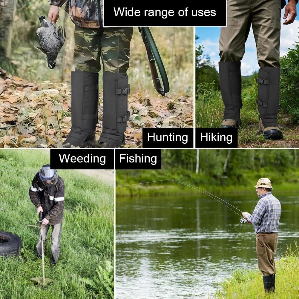 Schlangengamaschen, Wasserdichter Schlangenschutz-bissschutz Für Die Unterschenkel, Schlangensichere Gamaschen Passend Für Männer Und Frauen, Verstellbare Größe Für Die Jagd, Wandern Und Die Arbeit