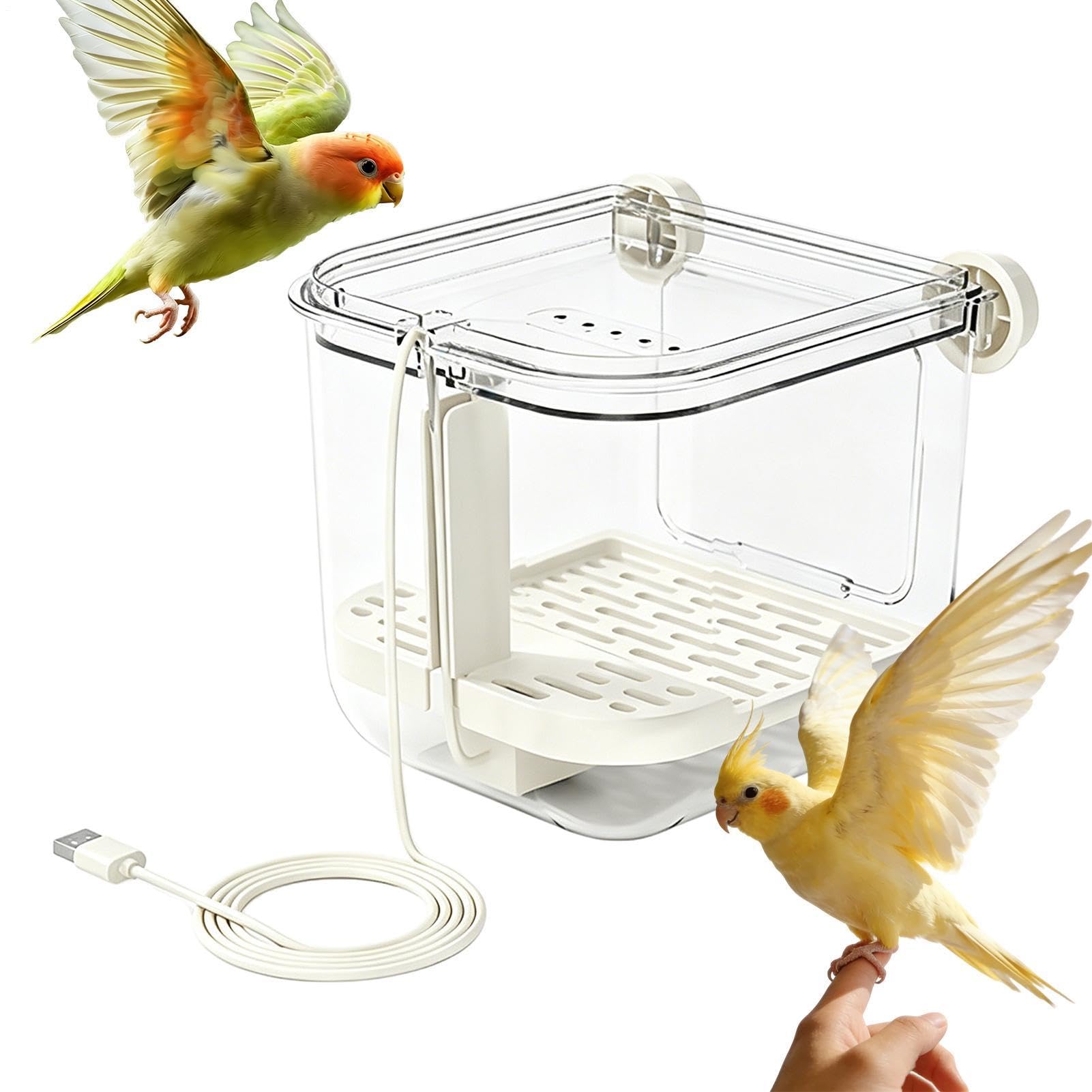 Ducha para Aves en Jaula Ideal para Salón y Oficina en Casa