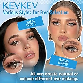 KEVKEV Lash Clusters 144 Pcs Eyelash Clusters Wispy Natural Cluster Eyelash Extension Thin Band & Soft Mix Length Lashes DIY Lash Extensions at Home Easy to Apply(Cloudy,8-18mix)