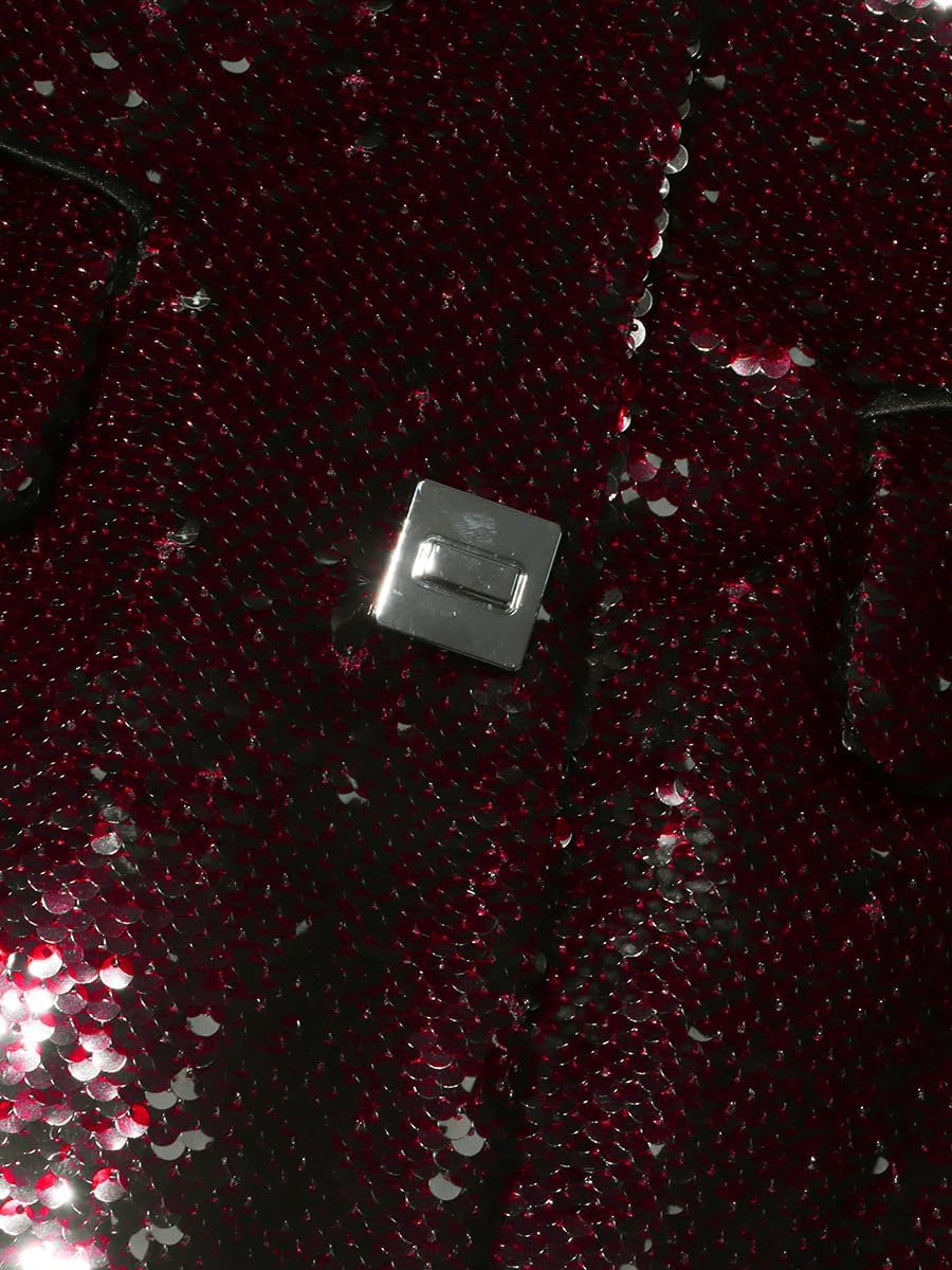 Elegant Sequined Blazer Jacket