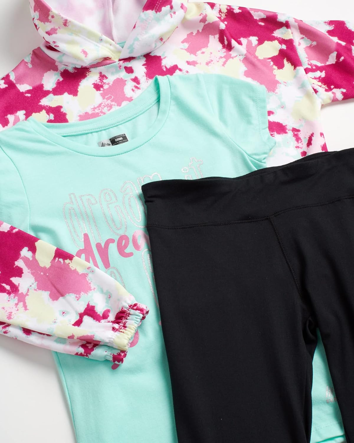 RBX Girls' Legging Set - 3 Piece Fleece Hoodie, Tee, and Leggings Clothing Set (Size: 4-16) : Clothing, Shoes & Jewelry